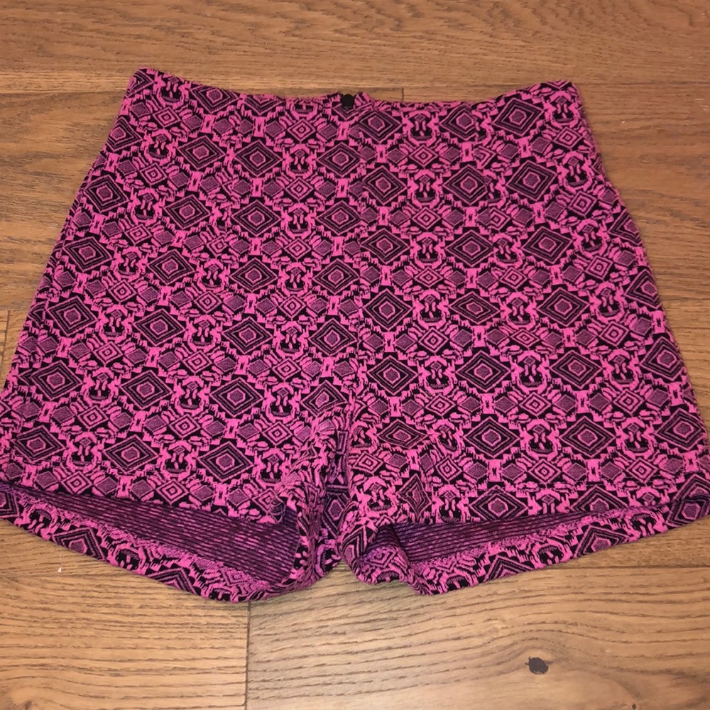 Pink high waisted shorts